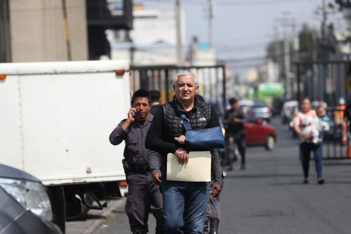 El expresidente Otto Pérez Molina ha buscado salir de prisión justificando el mal cardiaco que padece. (Foto Prensa Libre: Hemeroteca PL)