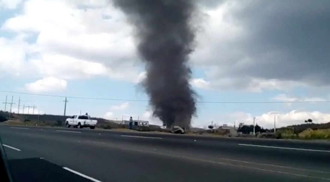 ImÃ¡genes muestran el fenÃ³meno registrado en la ruta Interamericana. (Foto Prensa Libre). 