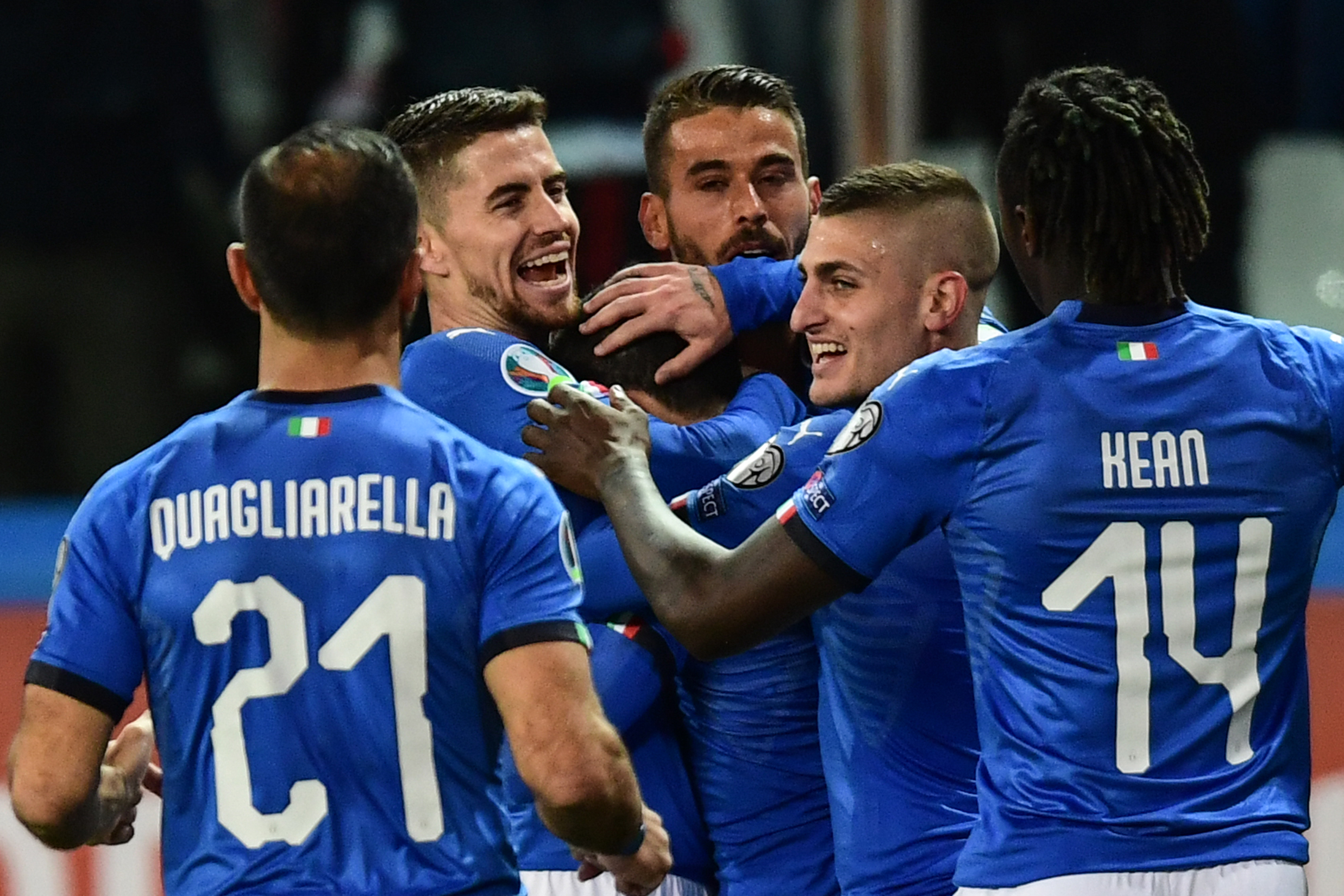 Stefano Sensi fue uno de los anotadores de la Italia en la victoria contra Liechtenstein. (Foto Prensa Libre: AFP)