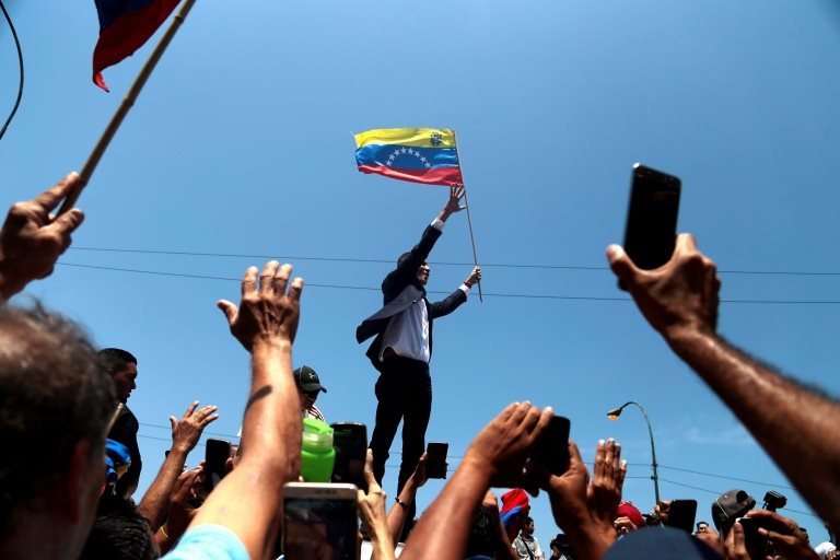 Guaidó cumplió su promesa de regresar a Venezuela. EPA