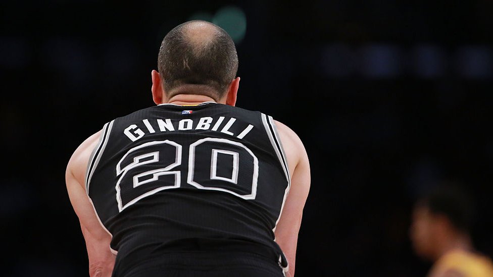 Ginóbili es el jugador con más robos y anotaciones de tres en la historia de San Antonio. (Foto: Getty Images)