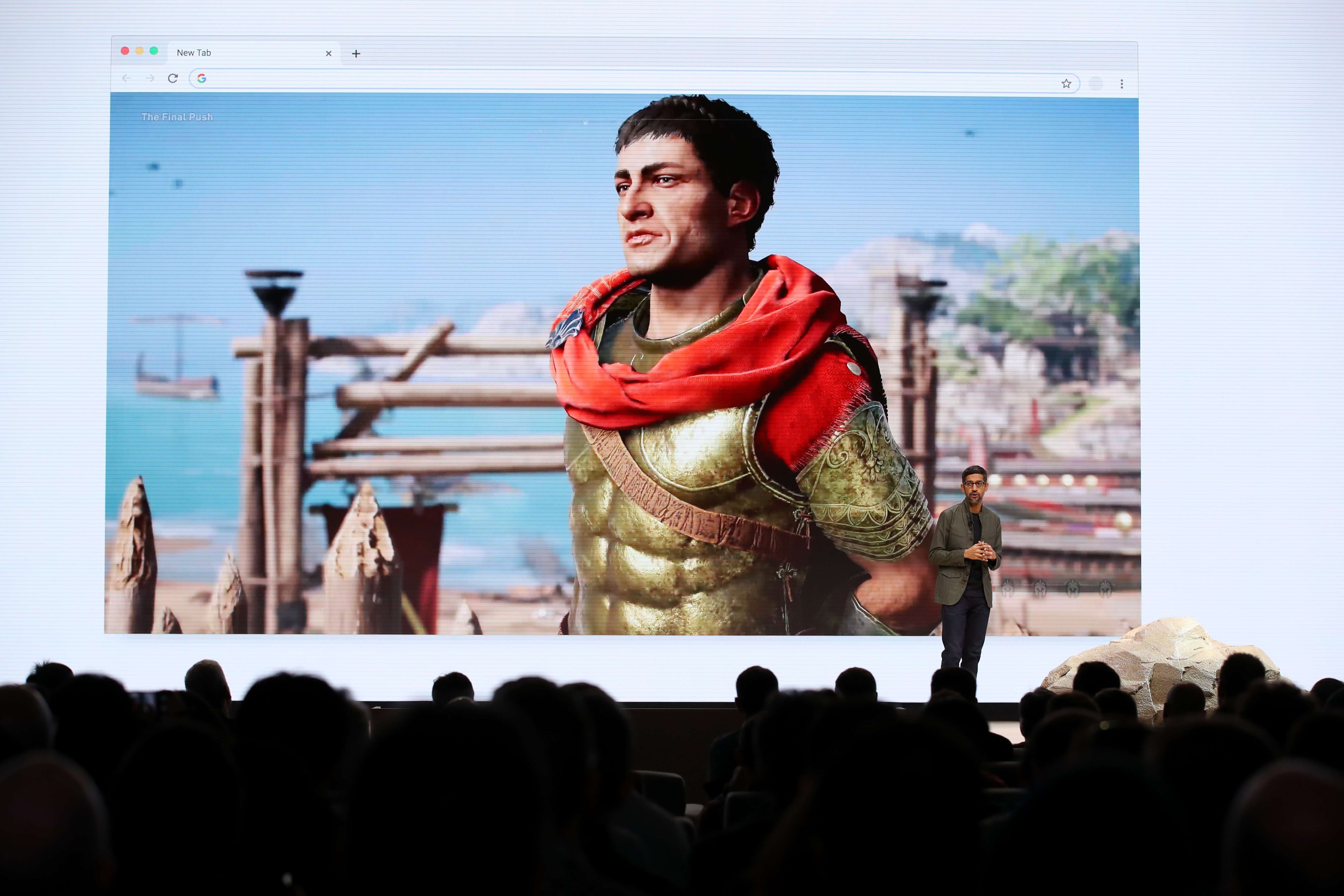 ¿Jugar videojuegos con una conexión de internet? Así es el Stadia de Google. (Foto Prensa Libre: AFP)