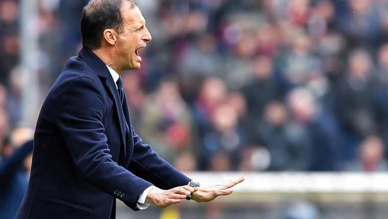 Allegri, técnico de la Juventus, confía en el regreso de Cristiano. (Foto Prensa Libre: EFE)