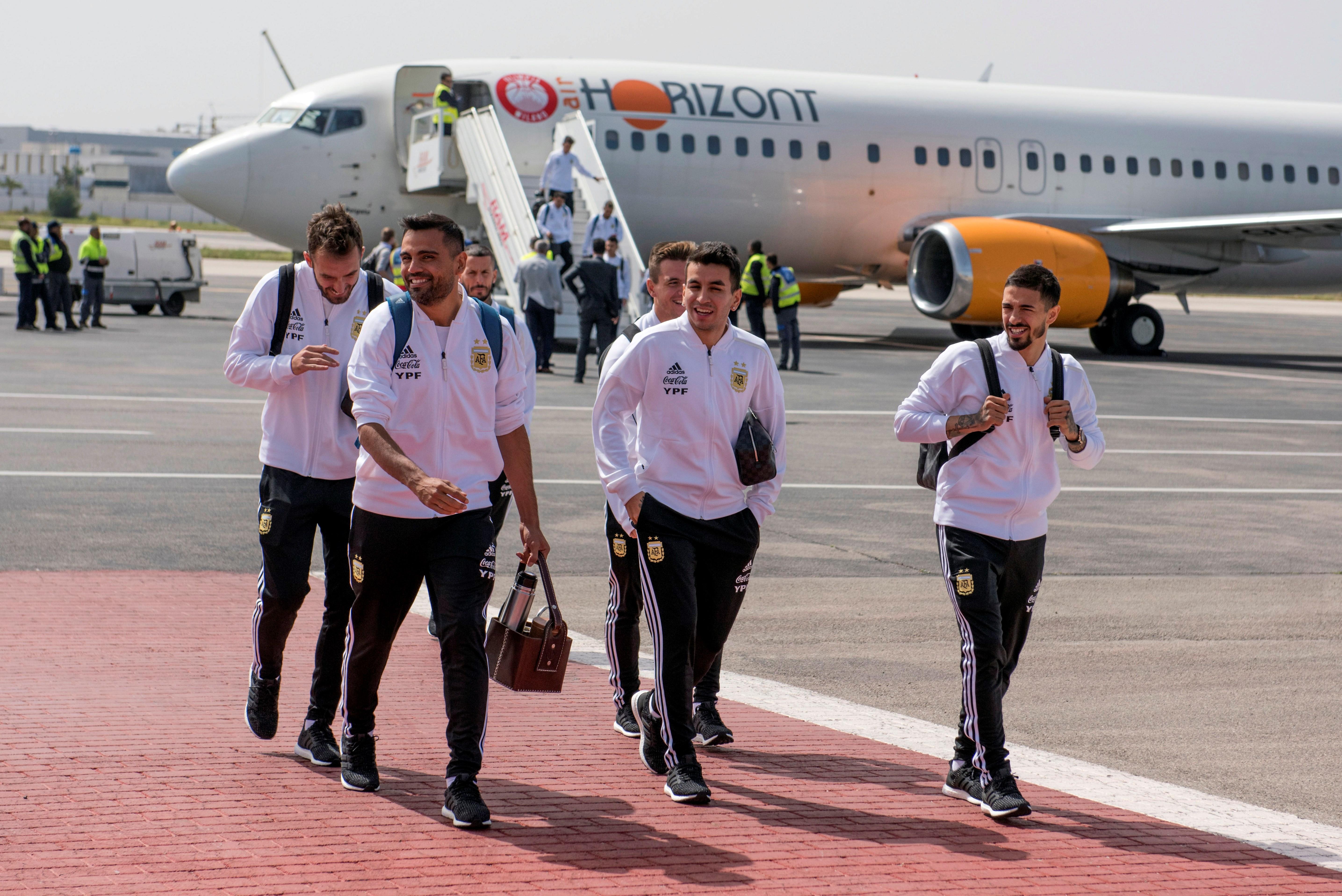La Selección de Argentina ya se encuentra en Marruecos para el partido de este martes. (Foto Prensa Libre: EFE)