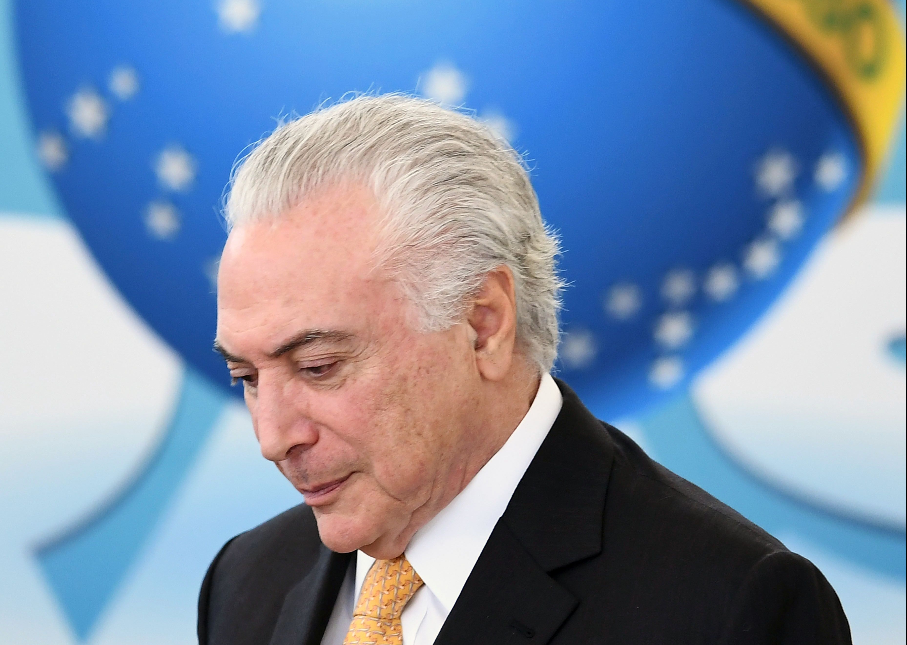 Michel Temer, en mayo de 2018. El expresidente brasileño ha sido detenido 
por el caso Lava Jato. (Foto Prensa Libre: Hemeroteca PL)