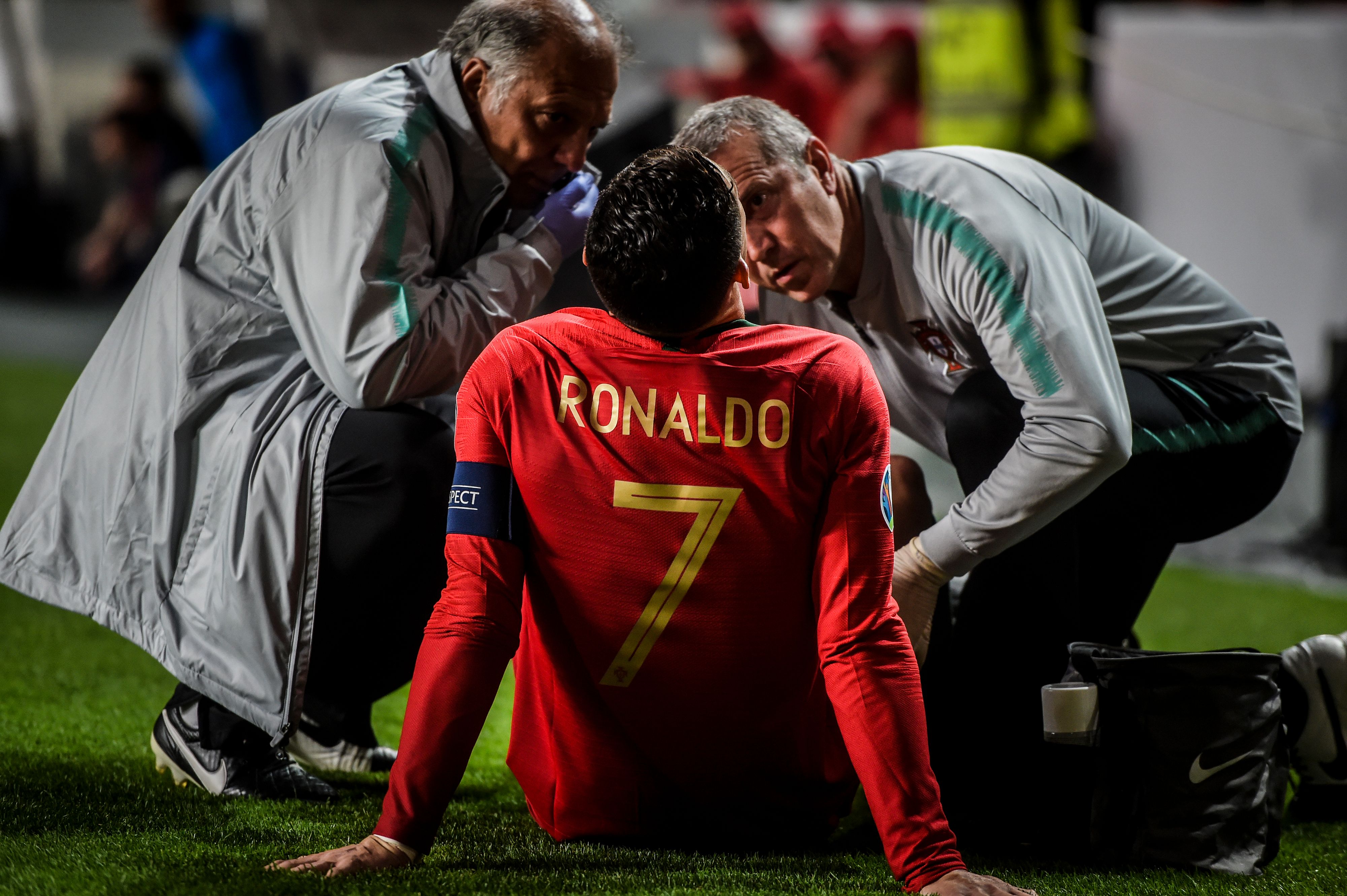 Cristiano Ronaldo encendió las alarmas de Portugal y Juventus. (Foto Prensa Libre: AFP)