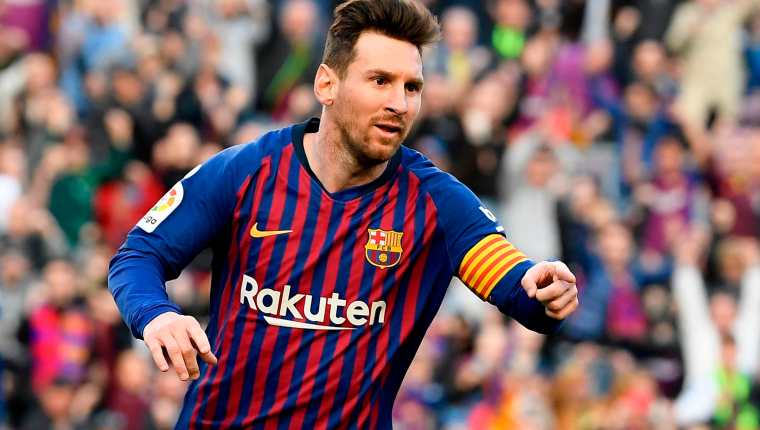 Lionel Messi lidera la tabla de goleadores en la liga española. (Foto Prensa Libre: AFP)