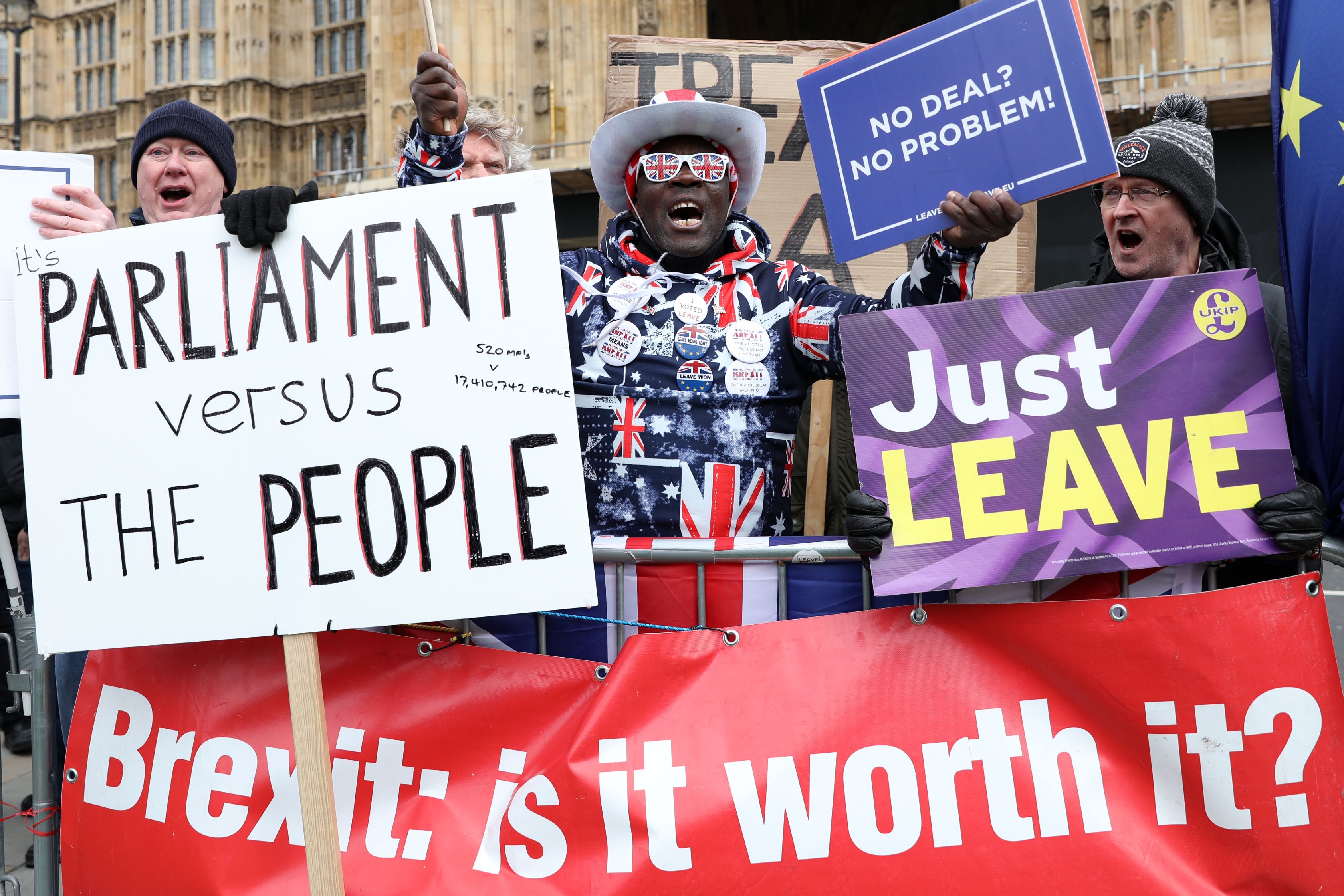El Brexit ha causado varias protestas, en favor y en contra, en el Reino Unido. (Foto Prensa Libre: AFP)