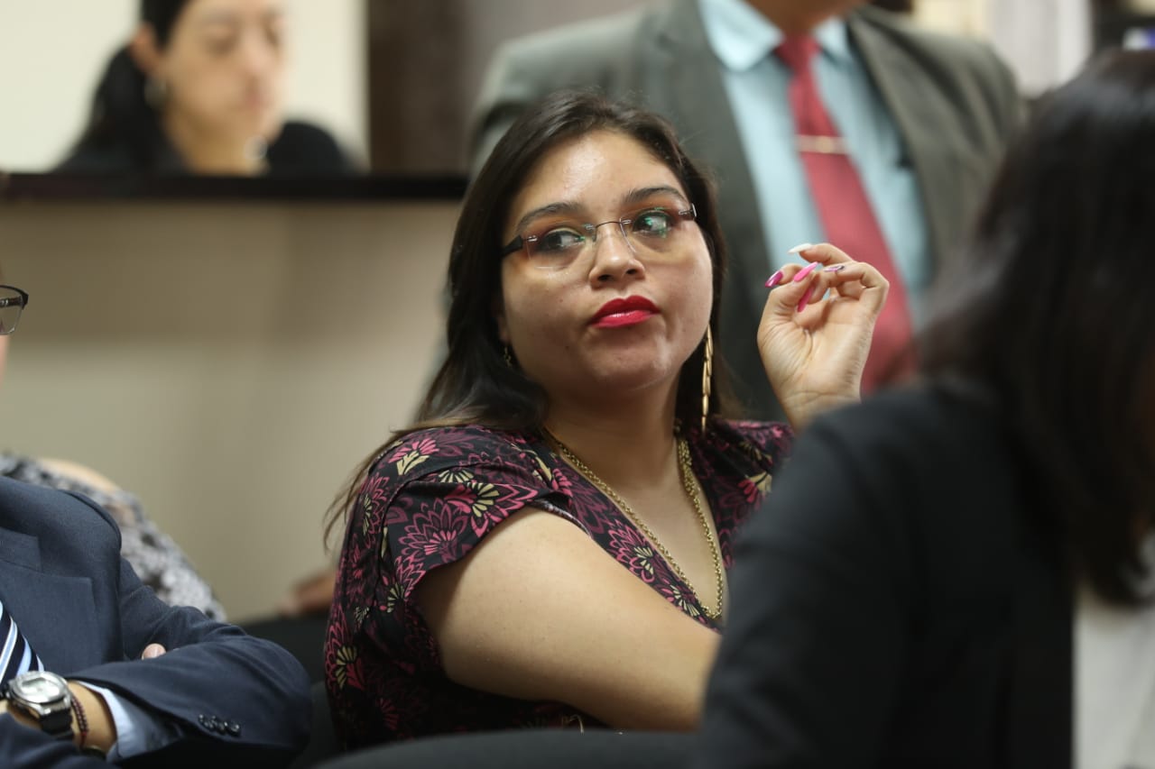 Rocío Albani Murillo Martínez, jueza de Paz de San José Pinula está señalada en el caso. (Foto Prensa Libre: Esbin García)
