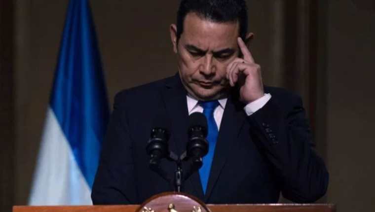 El presidente Jimmy Morales es señalado de favorecer la corrupción. (Foto Prensa Libre: Hemeroteca PL)