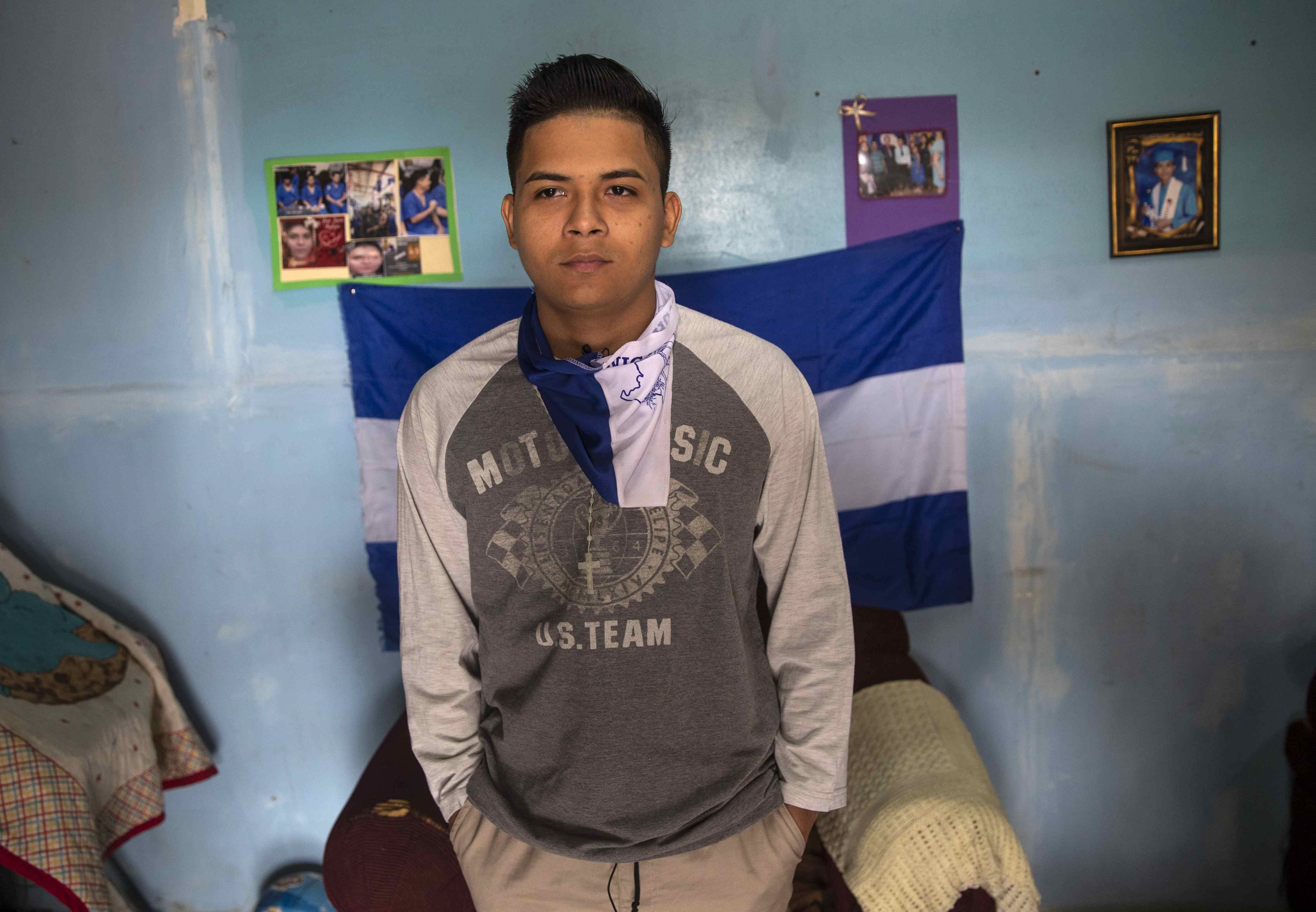 El estudiante nicaragüense Jorge Zapata . Foto: Prensa Libre: EFE