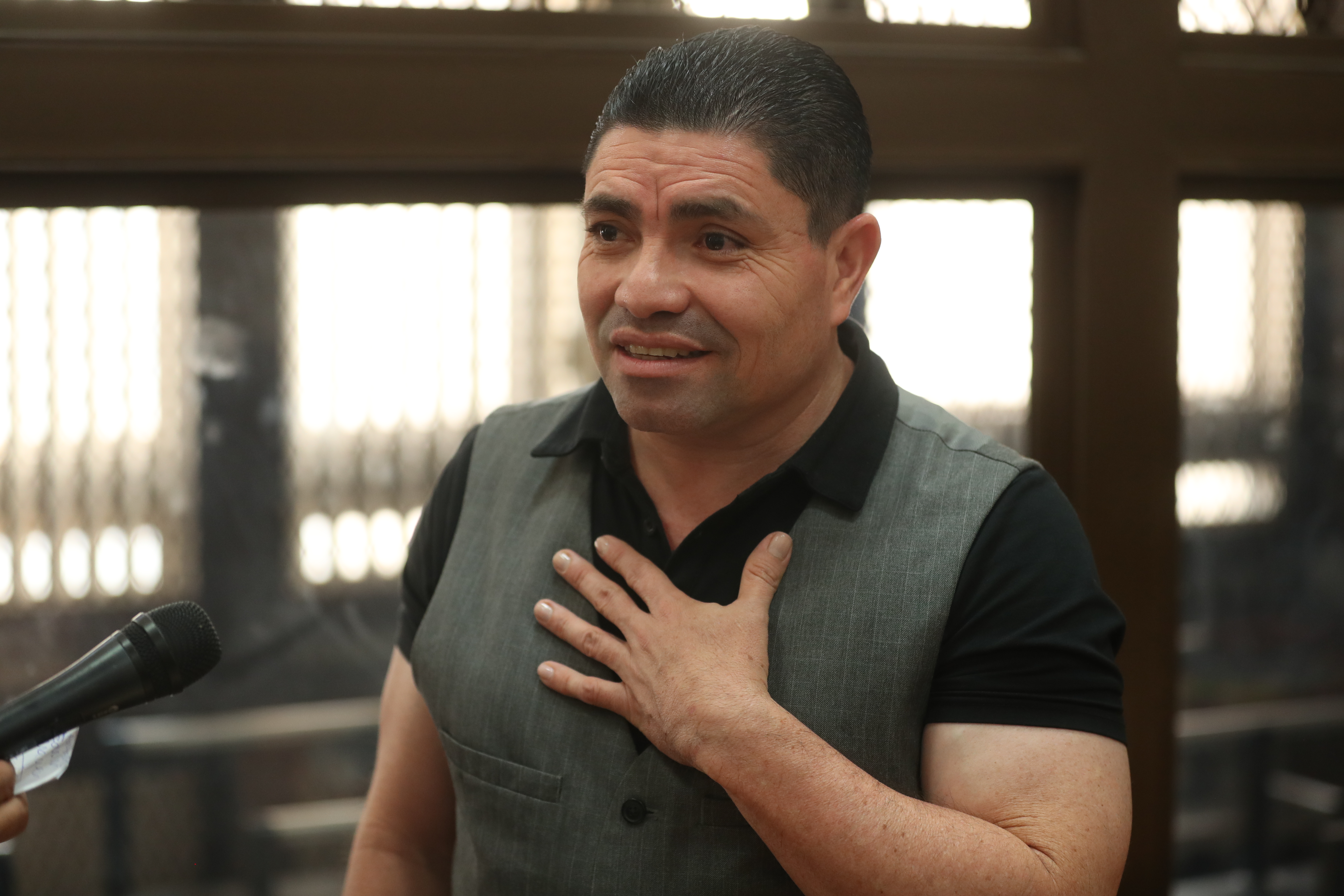 Marvin Montiel Marin, el Taquero, asegura que el exinvestigador de la Cicig, Rogelio Ramírez lo visitó en la cárcel. (Foto Prensa Libre: Esbin García)