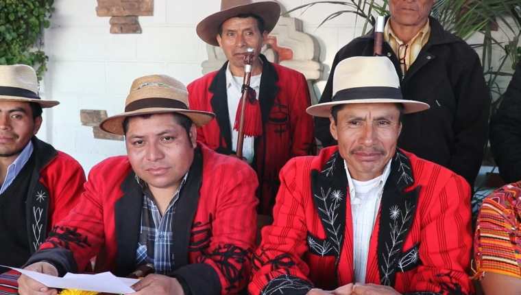 Autoridades Indígenas de Cotzal, Quiché, consideran que se rompió el diálogo sobre mega proyectos. (Foto Prensa Libre: Héctor Cordero).