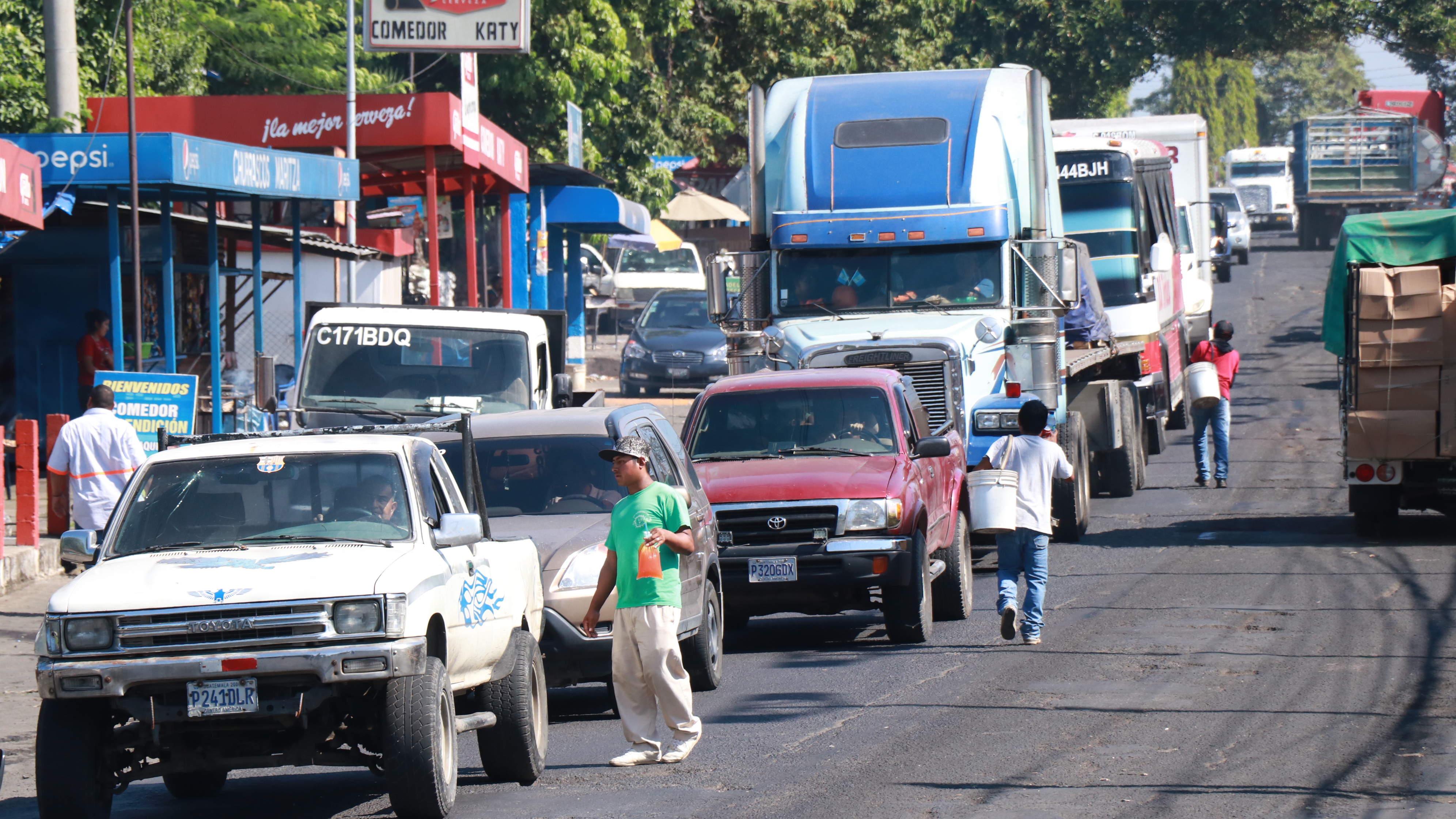 Dos iniciativas se trabajan para poder desarrollar un libramiento en Cuyotenango, Suchitepéquez, por las autoridades del CIV y Anadie. (Foto Prensa Libre: Hemeroteca PL)