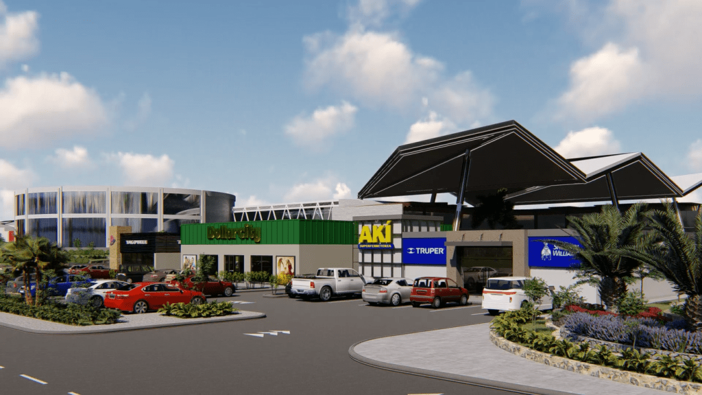 Así será la nueva fase del centro comercial La Trinidad en Coatepeque, Quetzaltenango. (Foto Prensa Libre: Cortesía)