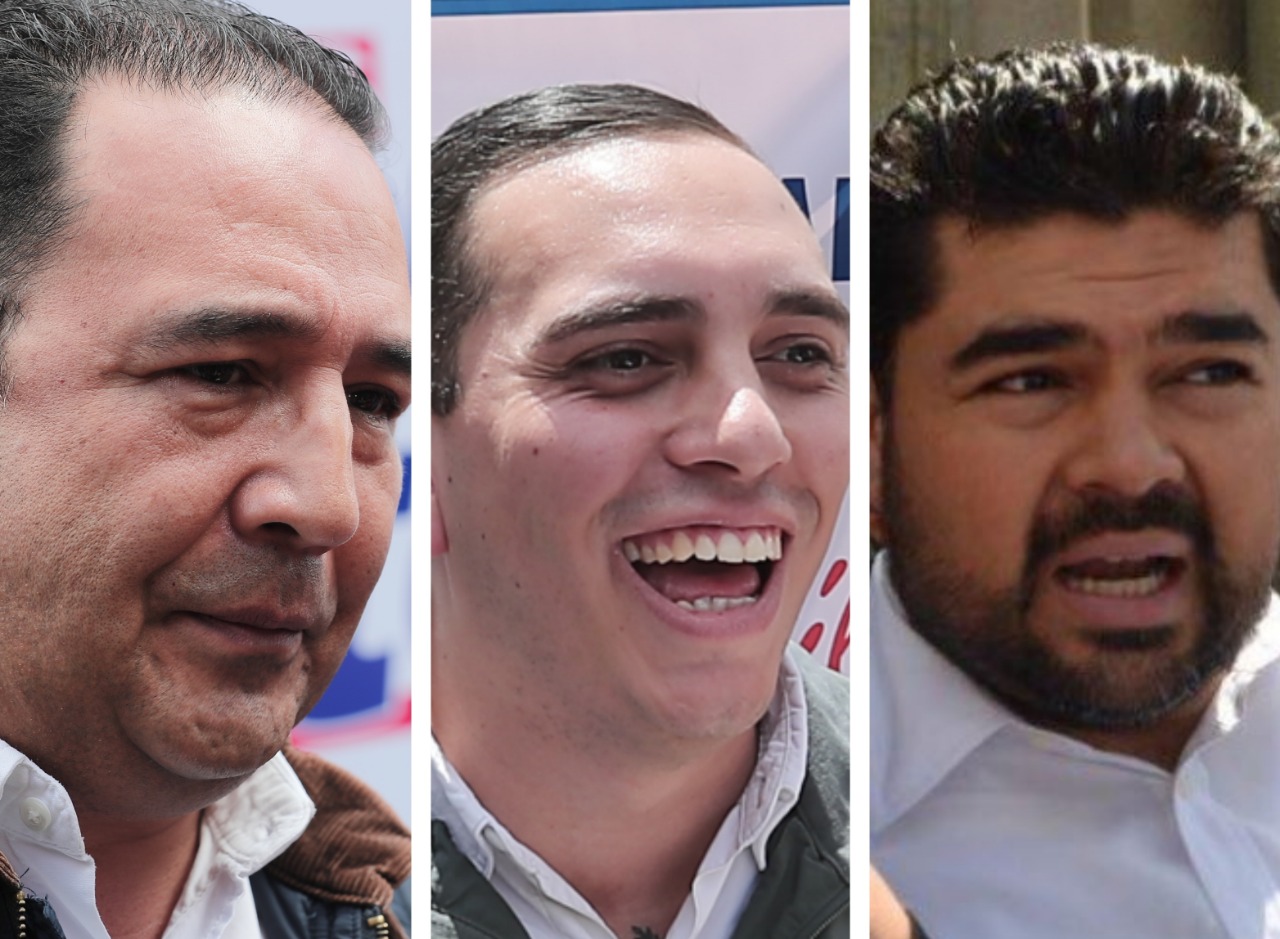 Samuel Morales (izquierda), Manuel Giordano (centro) y Jafeth Cabrera Cortez, aspiraban a una diputación por el partido oficialista. (Foto: Hemeroteca PL)