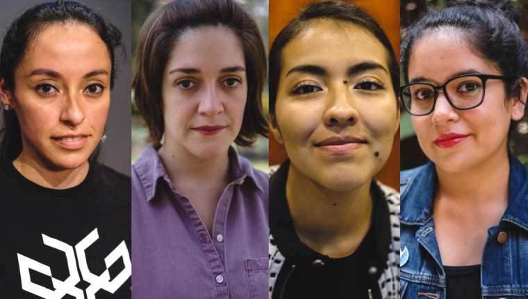 Tania Morales, Valeria Andrews, Dina Ramírez y Súa Agapé relatan su vida como artistas (Foto Prensa Libre: J. Ochoa).