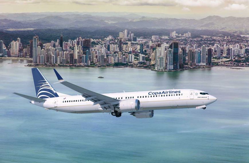 Copa Airlines informó que cubrirá los vuelos que operaban sus Boeing MAX9 con el resto de su flota y hará lo posible por minimizar el impacto a los itinerarios de sus pasajeros. (Foto Prensa Libre: Copa Airlines)