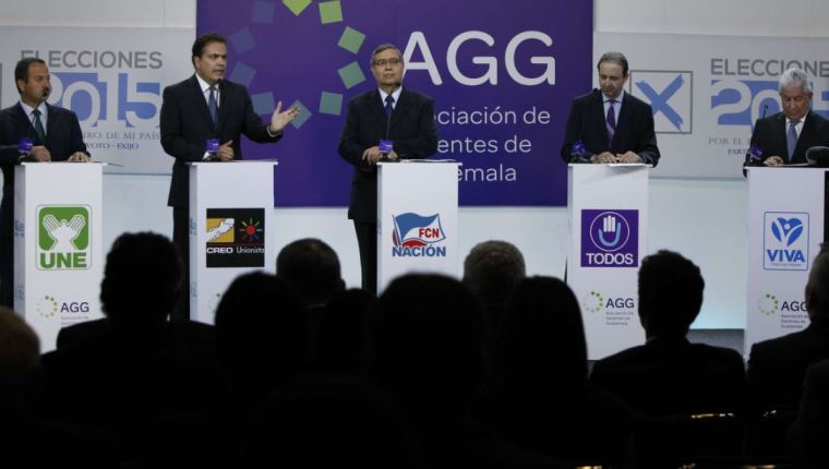 Vista de un debate vicepresidencial del 2015. (Foto Prensa Libre: Hemeroteca PL)