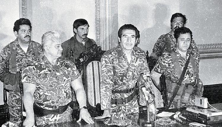 El 23 de marzo de 1982 se gestó el golpe de Estado que, finalmente, llevó al poder al general Efraín Ríos Montt. (Foto: Prensa Libre: Hemeroteca PL)