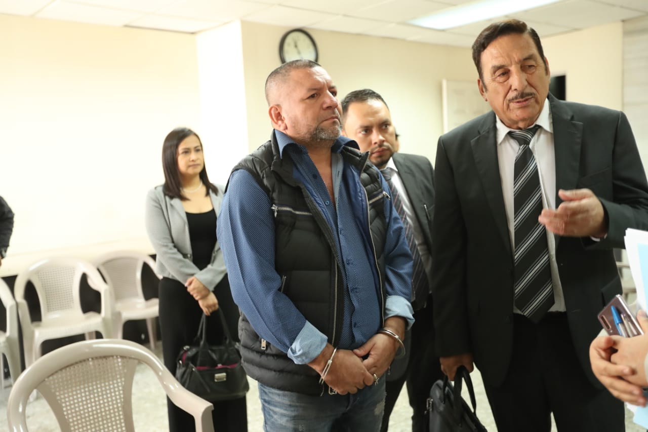 Rony Alexander Ortiz López, supuesto narcotraficante, se abstuvo a declarar. (Foto Prensa Libre: Esbin García)
