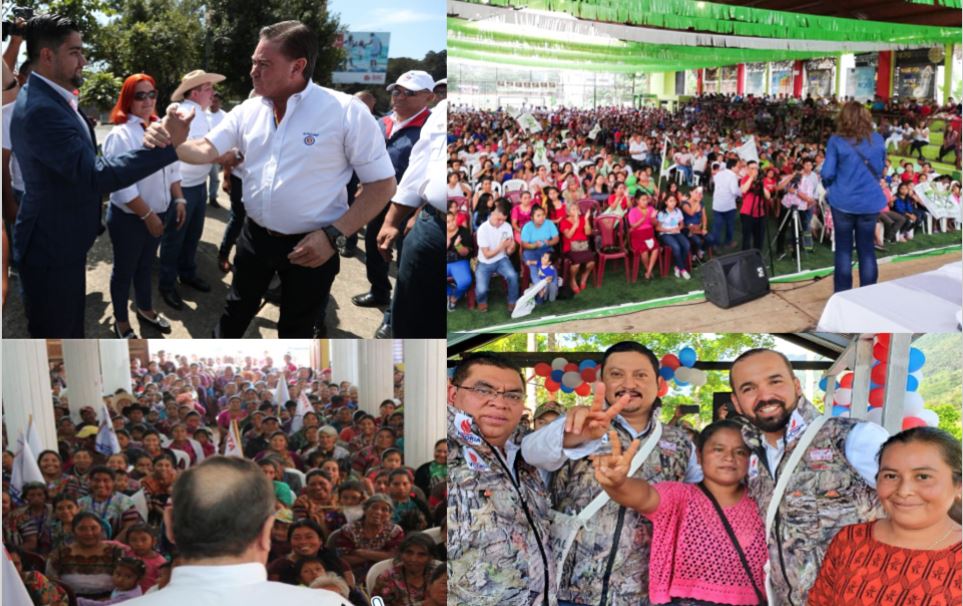 Presidenciables aprovechan el fin de semana para intensificar su campaña electoral. (Foto Prensa Libre: Carlos Ovalle y twitter)