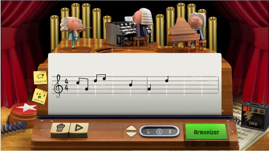 Google publica el primer doodle basado en inteligencia artificial, que está dedicado a Bach y permite al usuario crear música