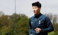 Tottenham Hotspur's South Korean striker Son Heung-Min attends a team training session at Tottenham Hotspur's Enfield Training Centre, north London, on April 29, 2019 on the eve of their UEFA Champions League first leg semi-final football match against Ajax. (Photo by Adrian DENNIS / AFP)