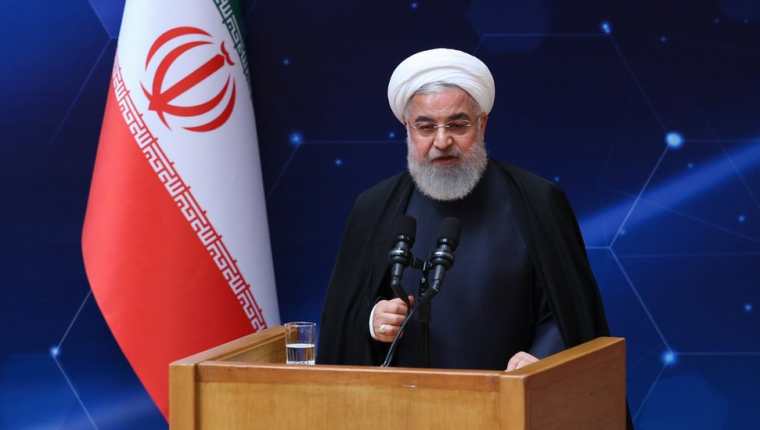El presidente de Irán, Hassan Rounani emitió sus declaraciones durante una ceremonia para conmemorar el Día Nacional de Tecnología Nuclear en Teherán. EPA