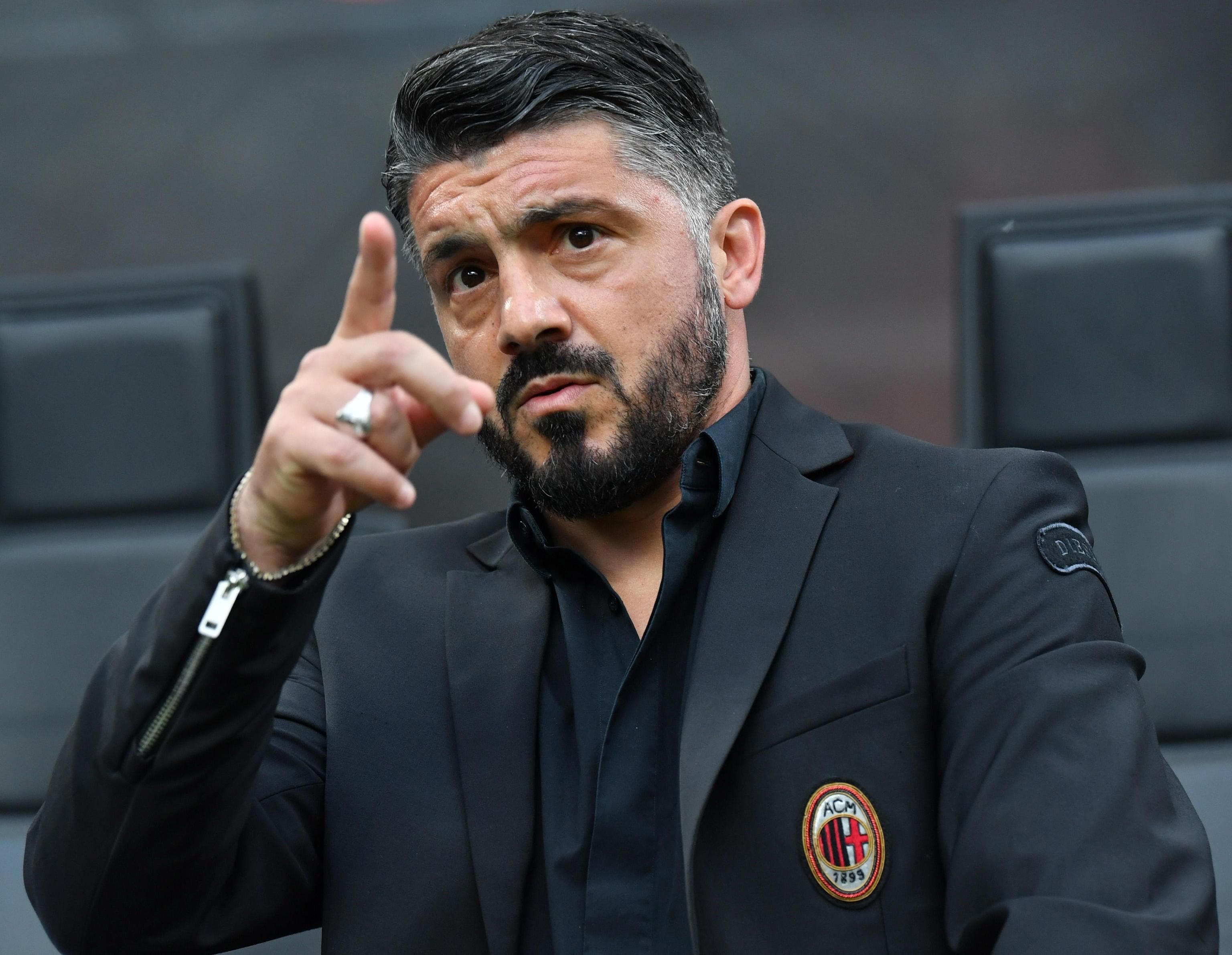 El italiano Genaro Gattuso dejó de ser el entrenador del AC Milan. (Foto Prensa Libre EFE)