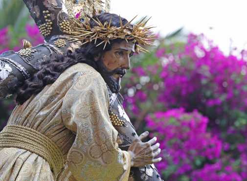 Las leyendas cuentan que una monja tuvo una visión y en ella Jesús le dijo que para conocer su rostro debía venir a Guatemala y apreciar a Jesús de la Merced. Foto Prensa Libre: Óscar Rivas
