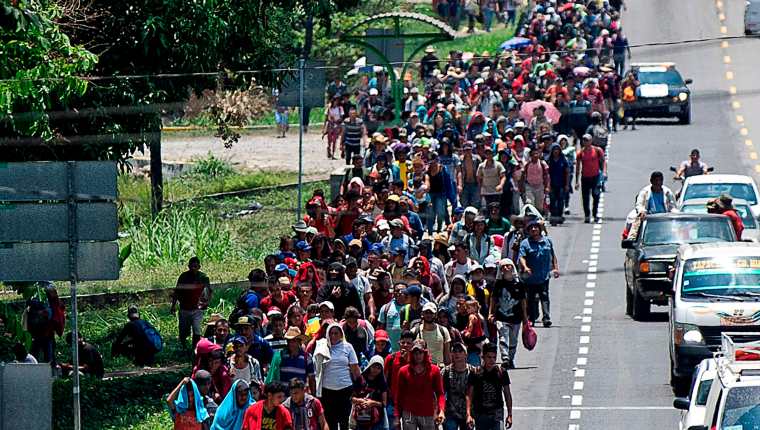 A raíz de las caravanas que salieron de Honduras el año pasado, el presidente estadounidense vio una oportunidad para aferrarse al tema migratorio con vistas a su reelección. (Foto Prensa Libre: Hemeroteca PL)