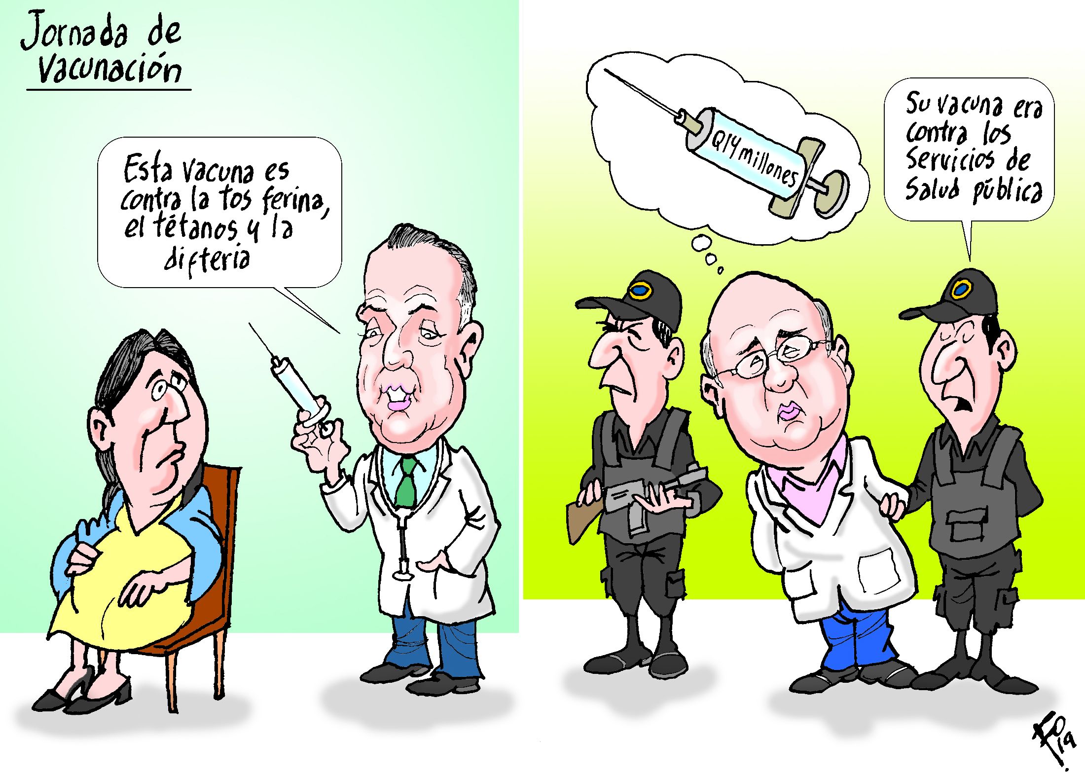 Personajes: Carlos Soto y Jorge Villavicencio.