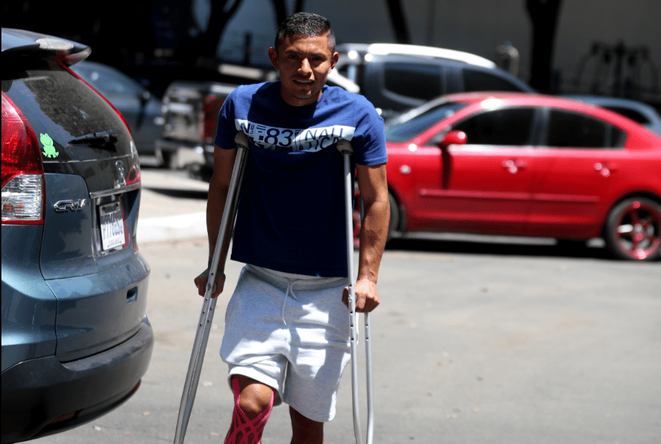 Carlos Mejía sufre una lesión de rodilla y es una de las grandes bajas para Comunicaciones. (Foto Prensa Libre: Carlos Vicente)