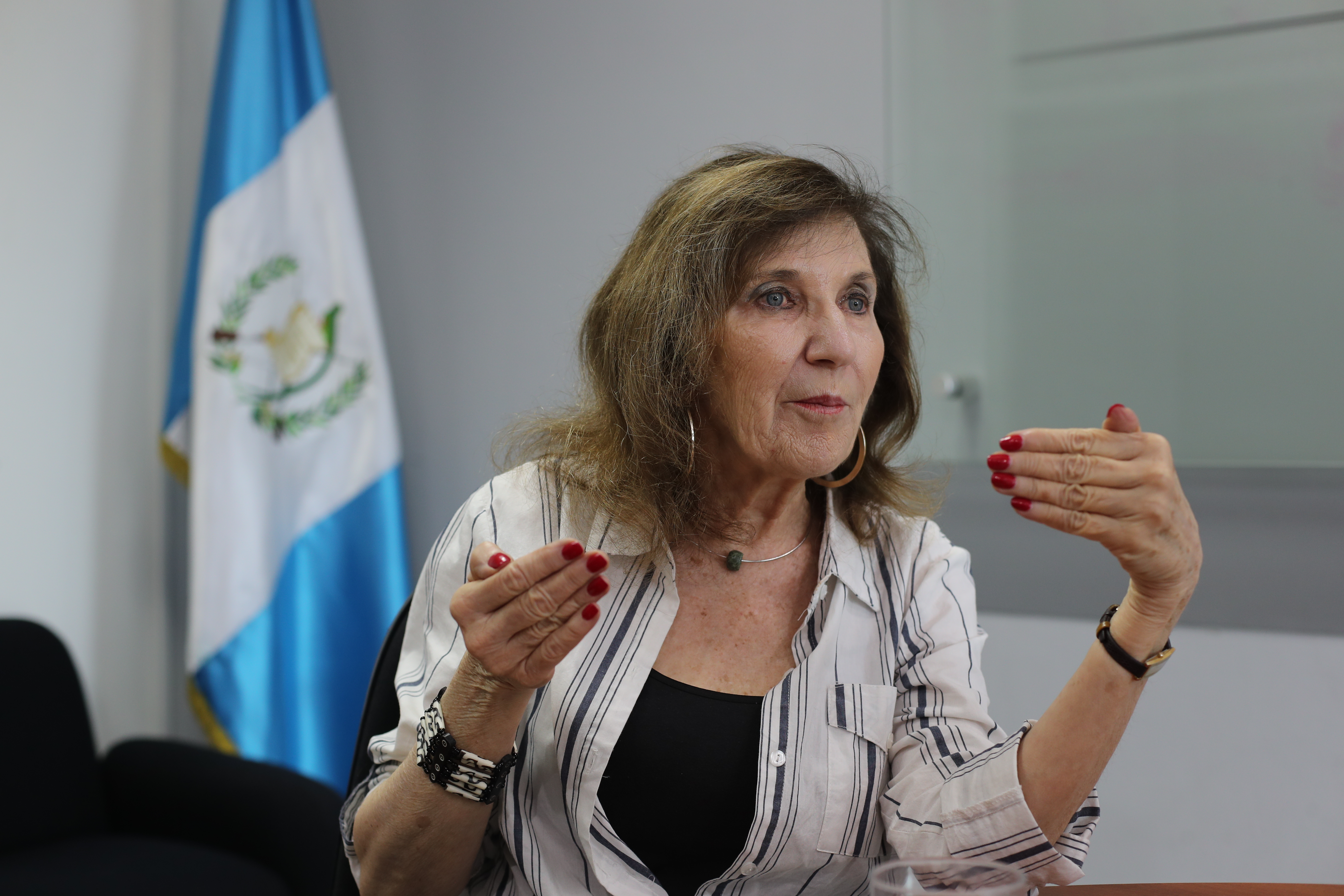 Periodista Mary Jo McConahay presentó su libro The Tango War en Guatemala. (Foto Prensa Libre: Érick Ávila)