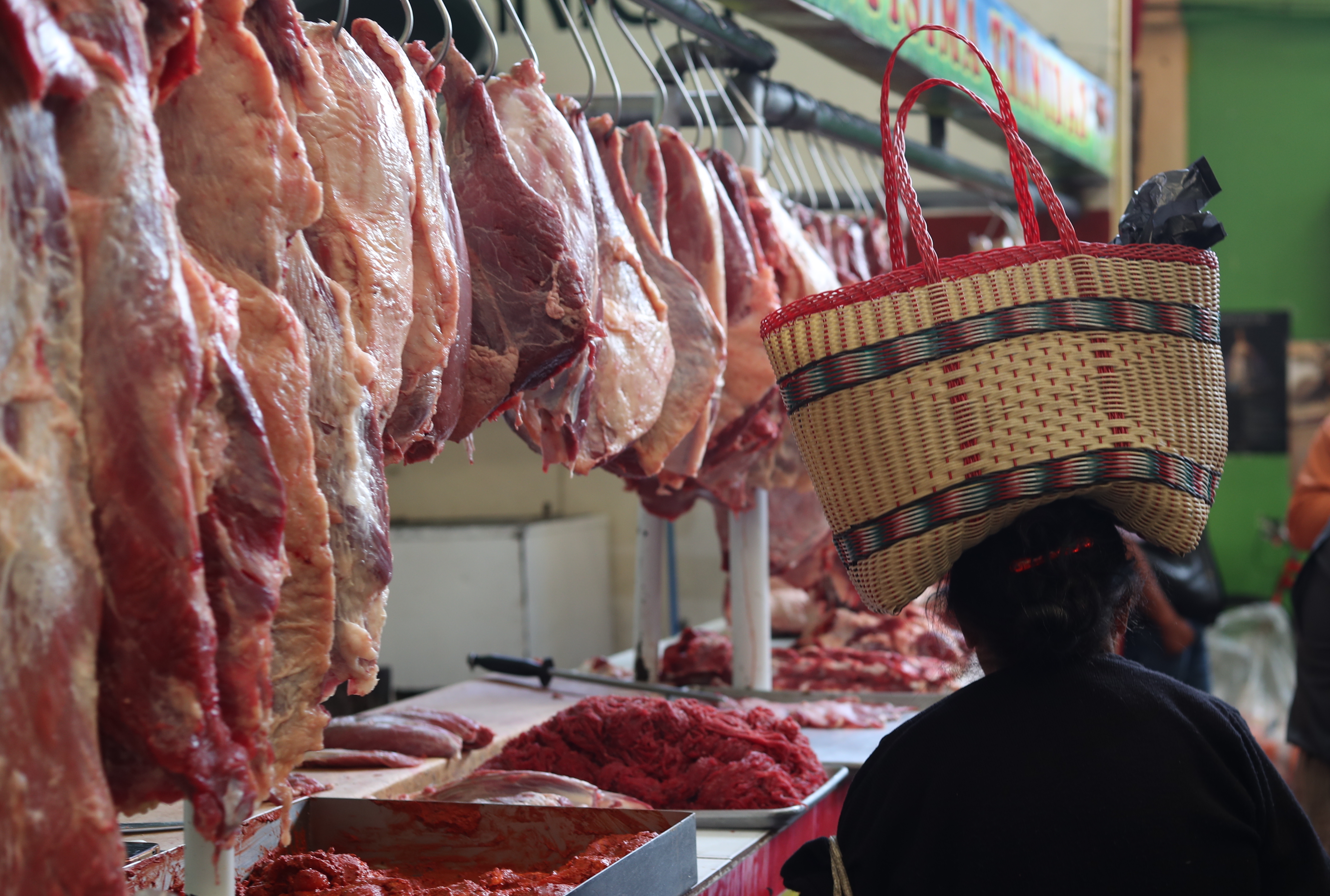 Expendedores de carne bovino en Guatemala