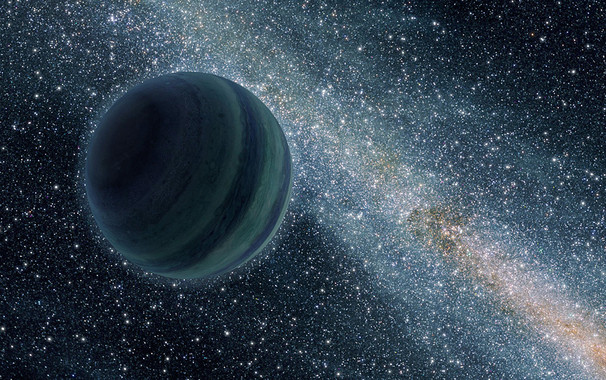 Imagen simulada de cómo podría ser el planeta X. (Foto Prensa Libre: Nasa)