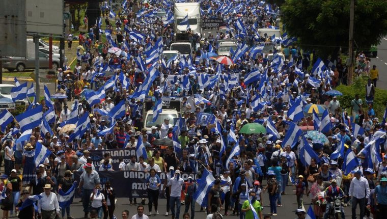 En abril del 2018 se agravó la crisis socio-política en Nicaragua. Surgieron enfrentamientos armados y protestas pacíficas. (Foto, Prensa Libre: Hemeroteca PL).