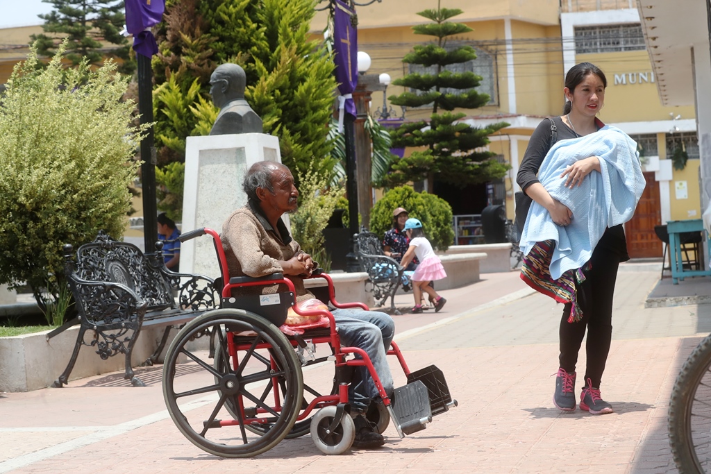 Salcajá es reconocido por iniciativas de inclusión para personas con discapacidad. (Foto Prensa Libre: Mynor Toc)