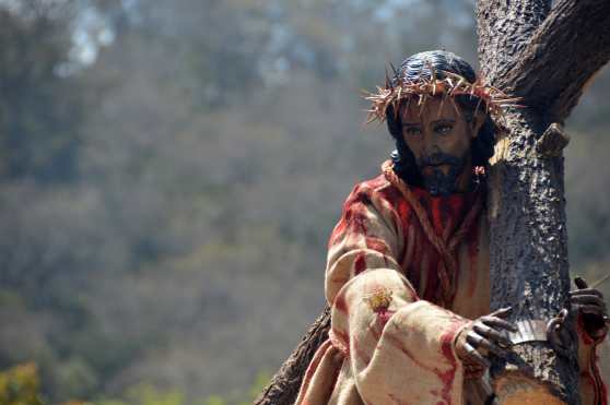 Jesús Nazareno de la Dulce Mirada es el protector de la aldea Santa Ana en Sacatepéquez. Foto Prensa Libre: Héctor González