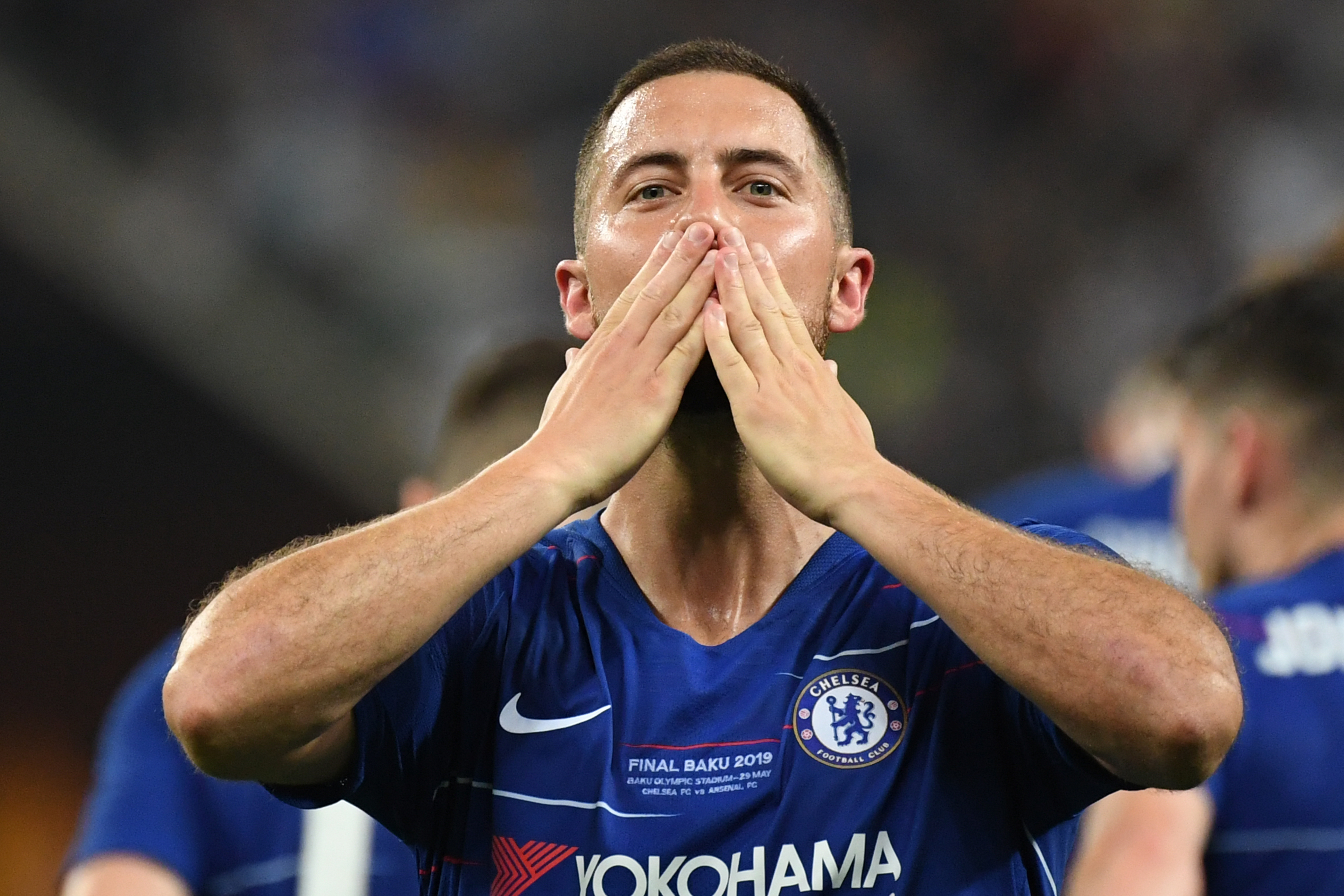 Eden Hazard anotó un doblete en la final de la Europa League contra el Arsenal. (Foto Prensa Libre: AFP)