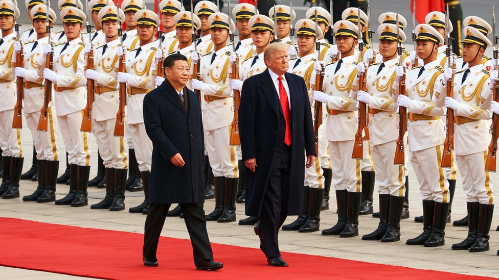 Xi Jinping y Donald Trump gobiernan países con dos modelos económicos muy distintos. (Foto Prensa Libre: Getty Images)
