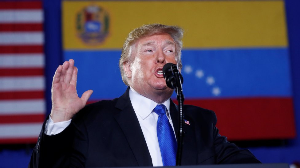 Donald Trump se enfrenta a una encrucijada en Venezuela. Foto: Reuters