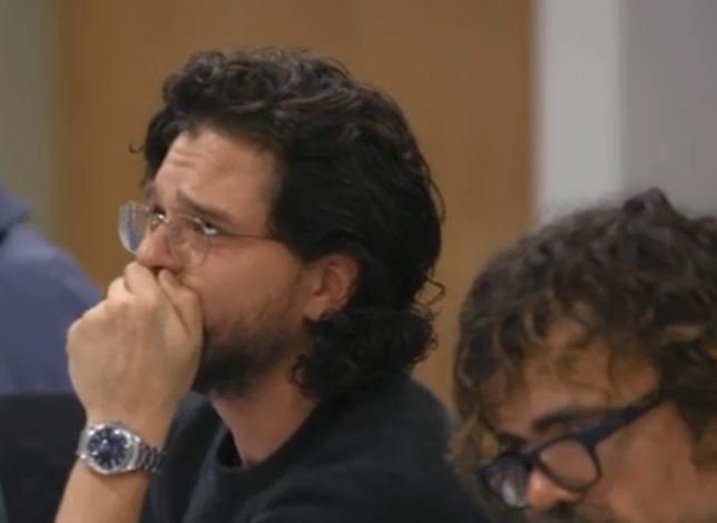 Kit Harington al enterarse del fintal de GoT. (Foto Prensa Libre: HBO)