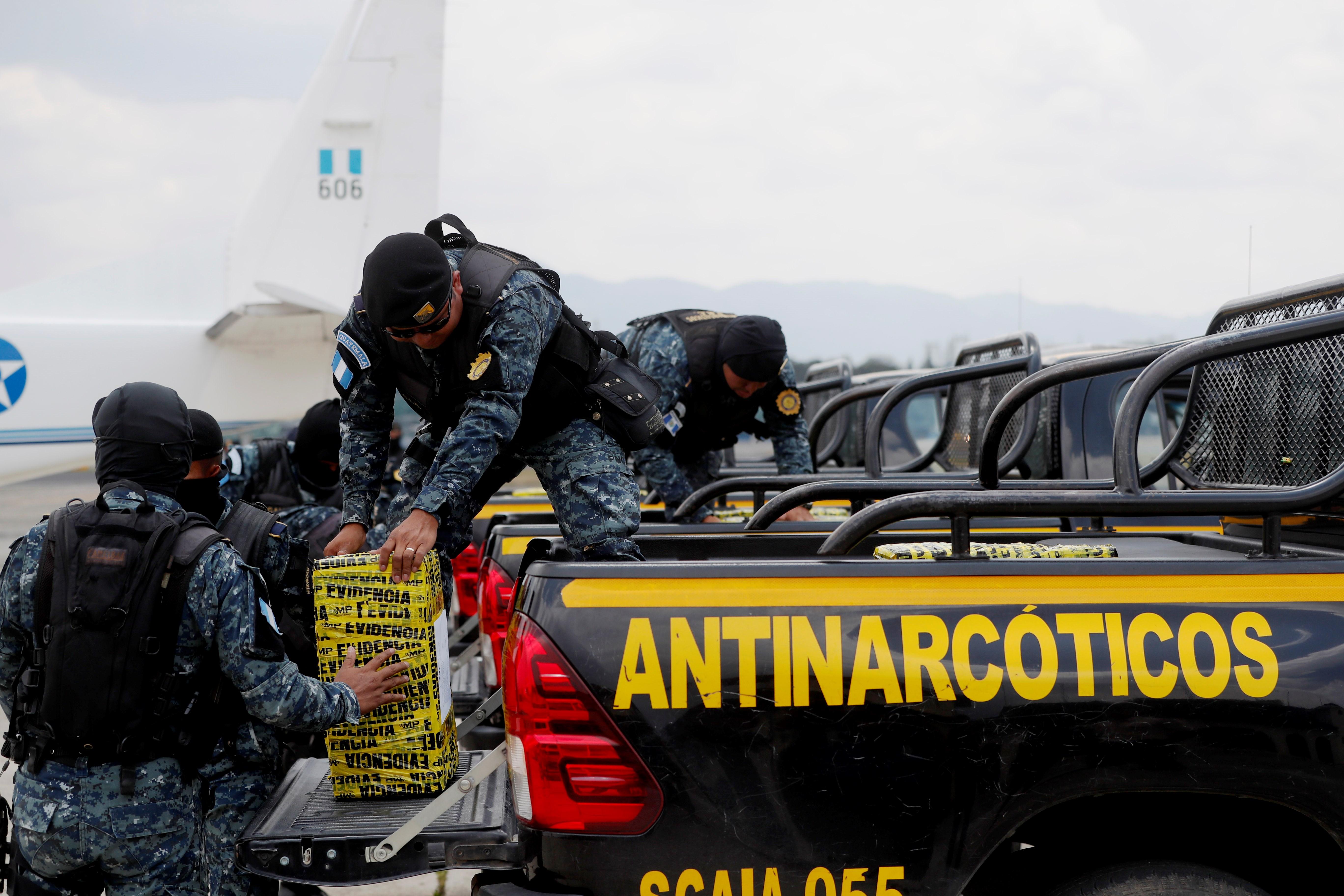 Incautación de drogas en Guatemala. (Foto Prensa Libre: Hemeroteca PL) 