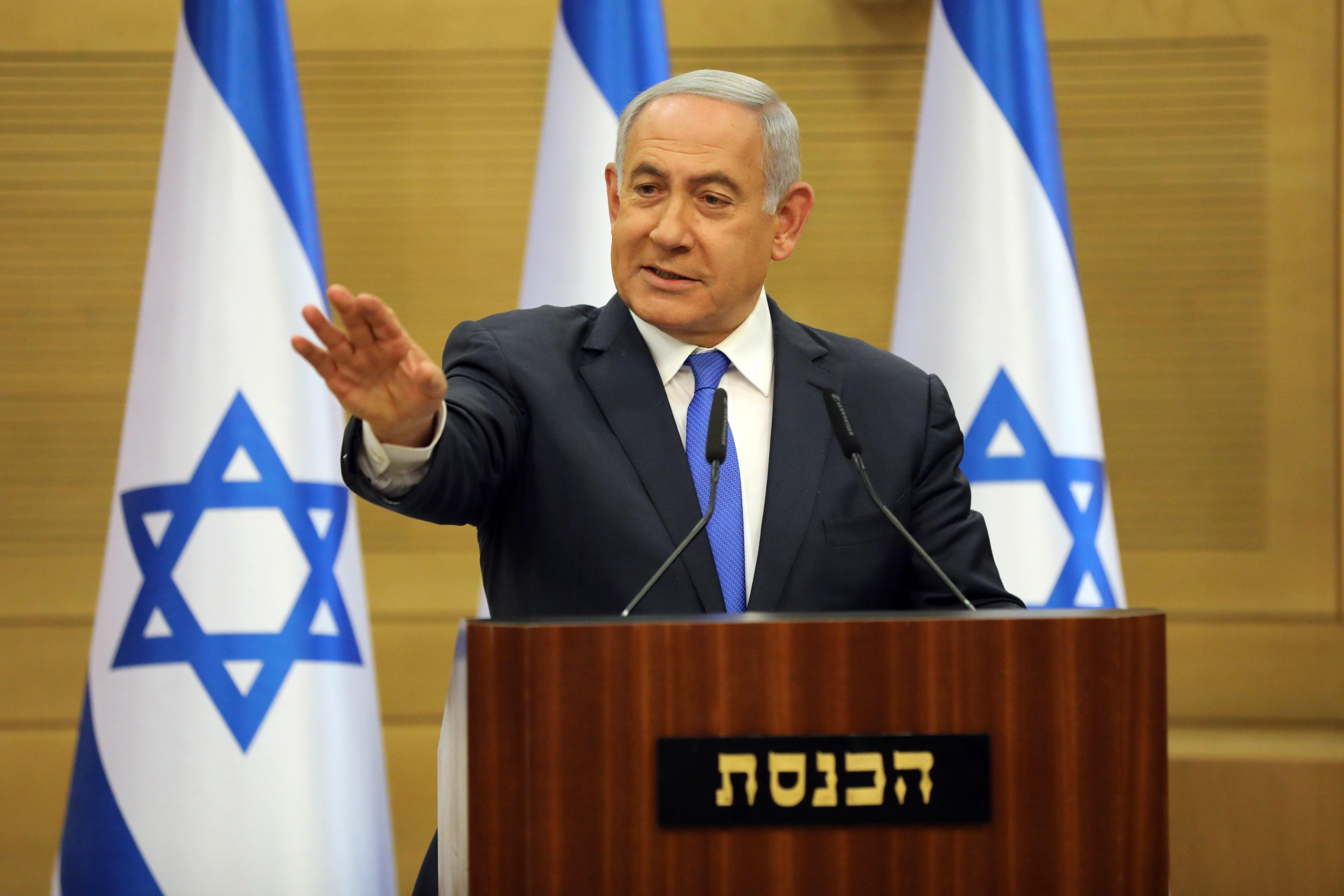 El primer ministro de Israel, Benjamín Netanyahu, en Jerusalén. (Foto Prensa Libre: EFE)