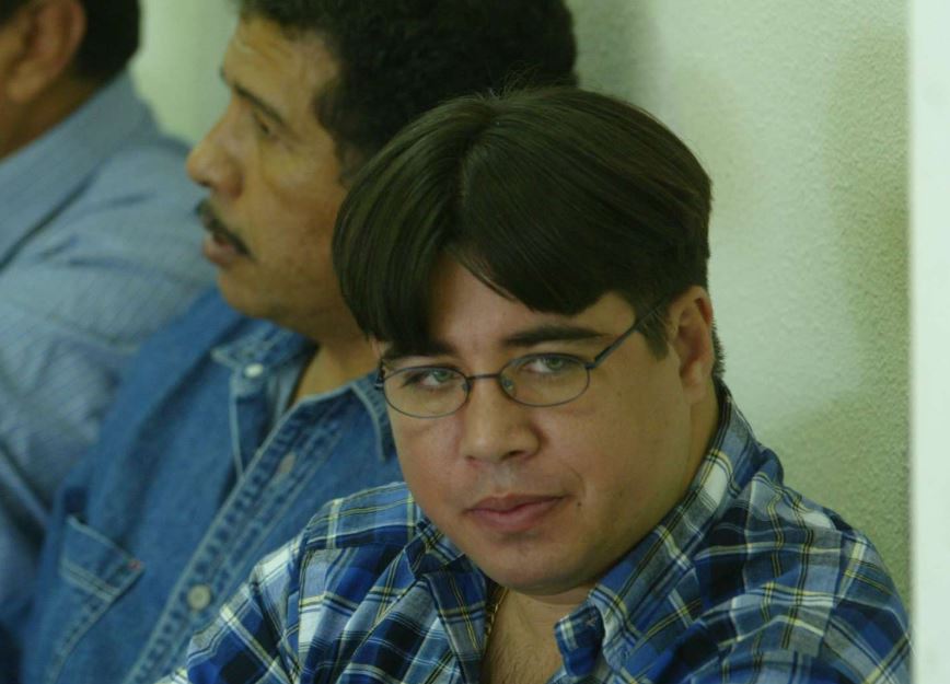 Keneth Reginaldo Vanegas Blanco, durante el juicio por la matanza de Xororaguá, en 2015, del cual fue absuelto.  (Foto Prensa Libre: Hemeroteca PL)