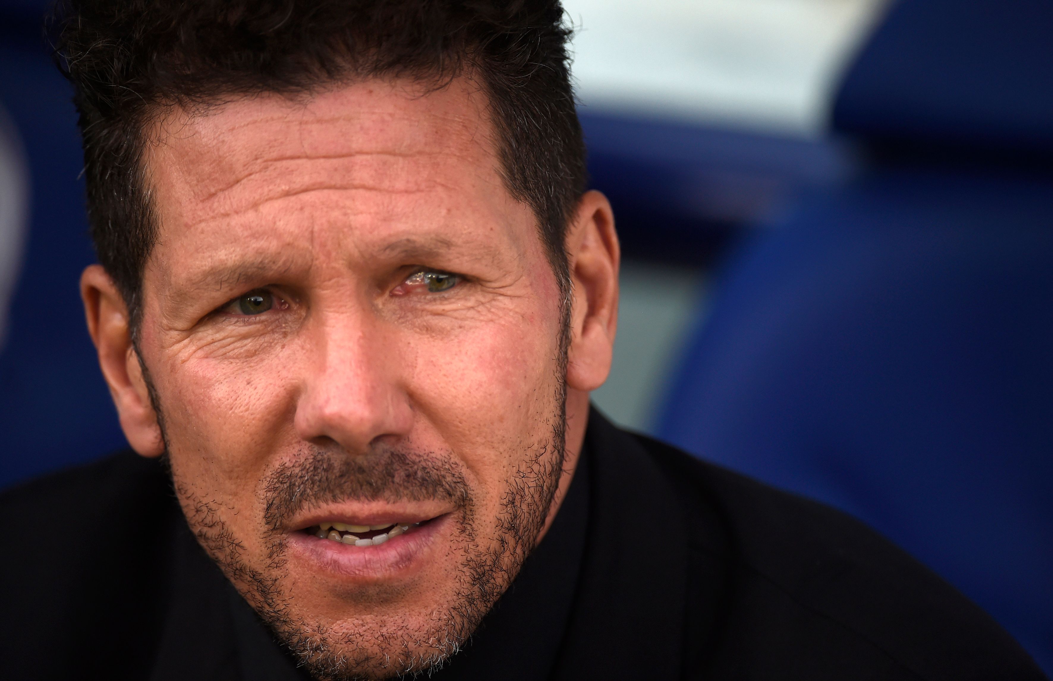 Diego Simeone, entrenador del Atlético de Madrid. (Foto Prensa Libre: AFP)