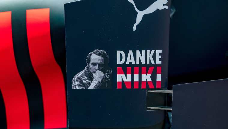 "Gracias Niki" es el lema en el Gran Premio de Fórmula Uno en Mónaco. (Foto Prensa Libre: AFP)