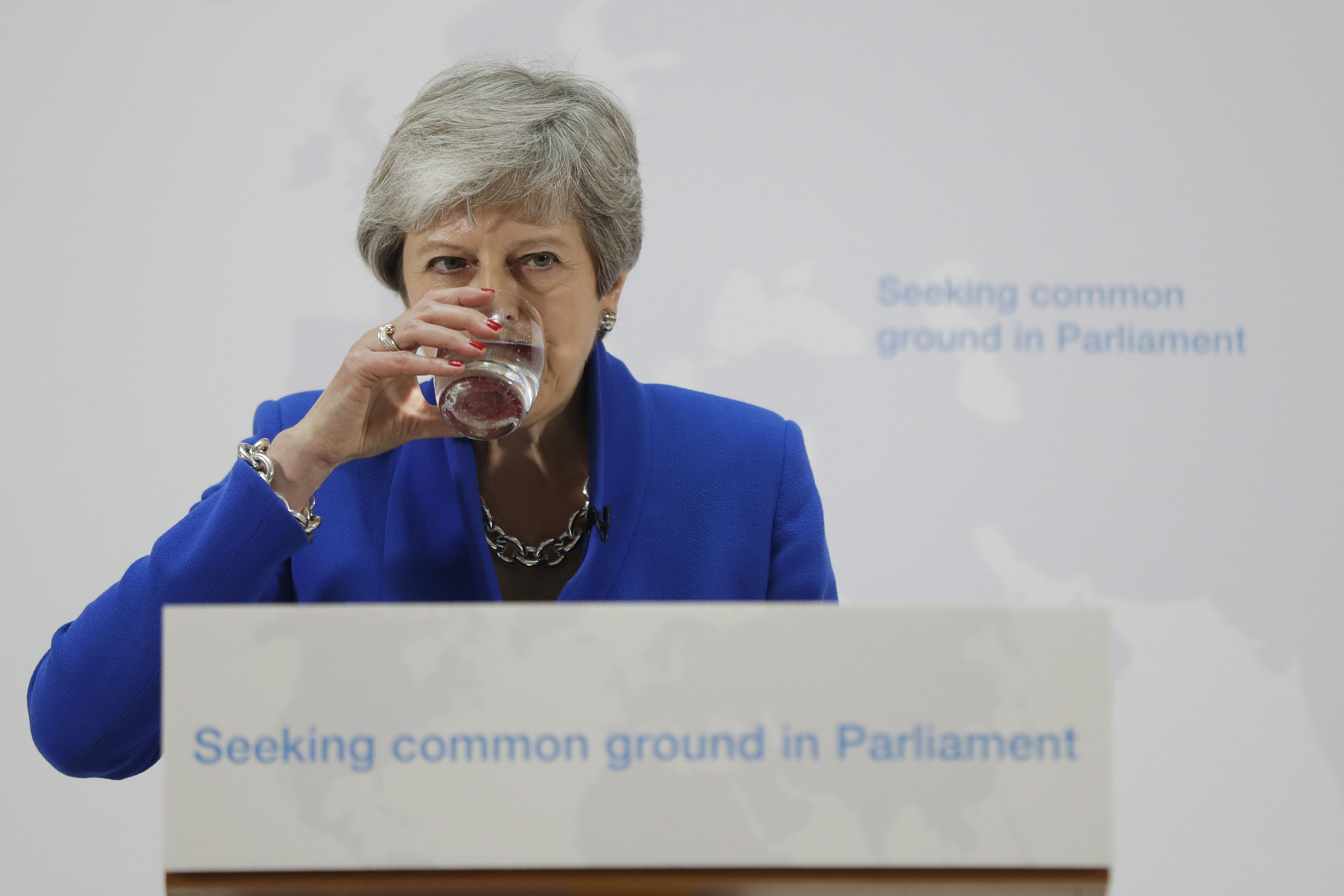 Theresa May busca un segundo referendo sobre la salida del Reino Unido de la Unión Europea. (Foto Prensa Libre: AFP)